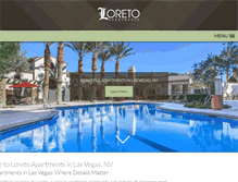 Tablet Screenshot of loreto-apartments.com